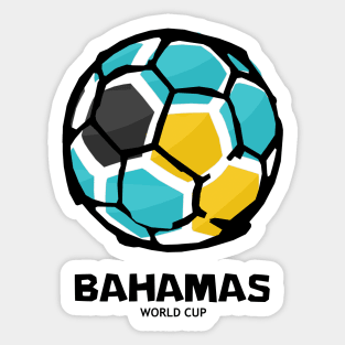 Bahamas Football Country Flag Sticker